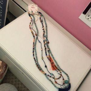 necklace and earrings